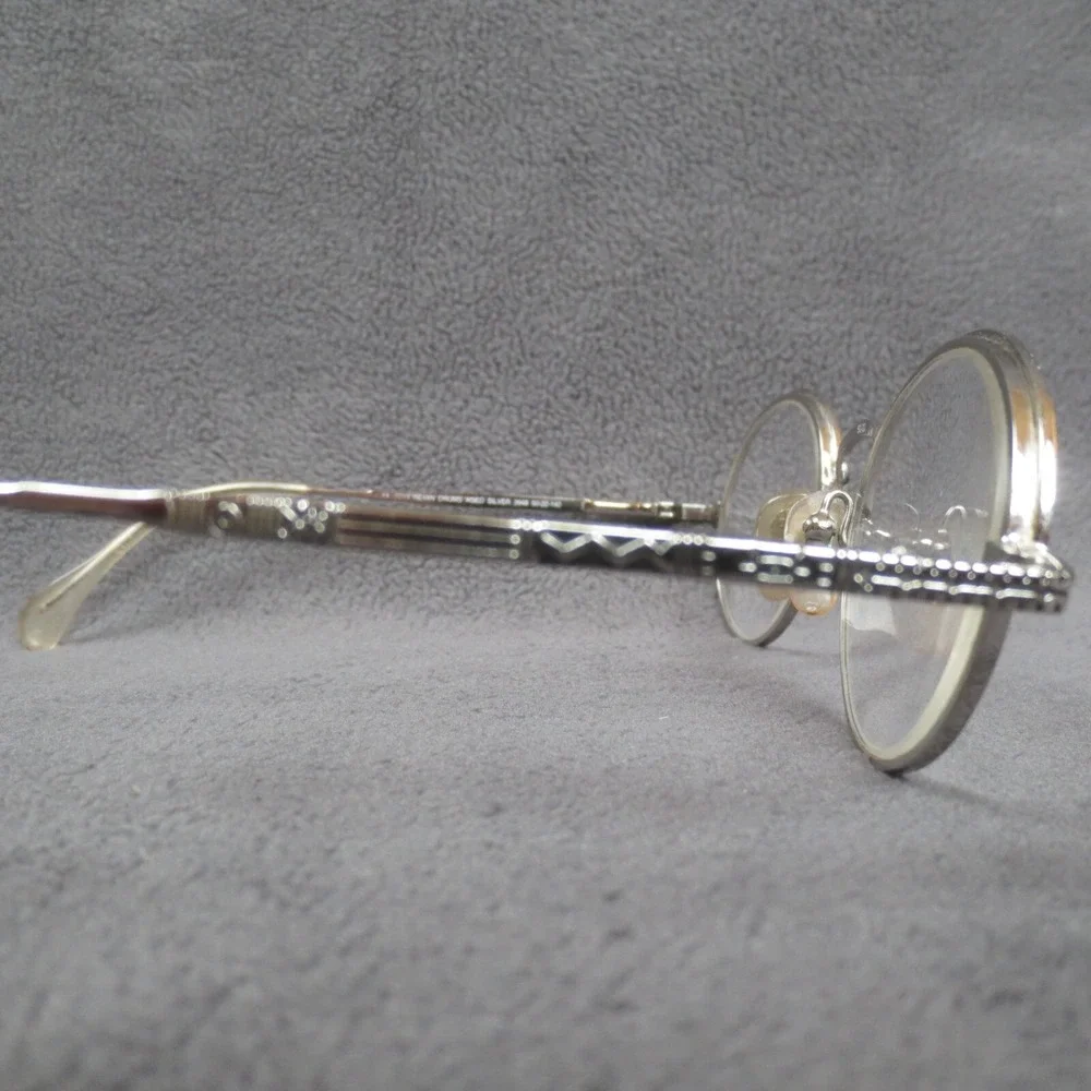 Vintage Dakota Smith 1219 Indian‎ Drums Aged Silver Round Frame 3948 50-22-140